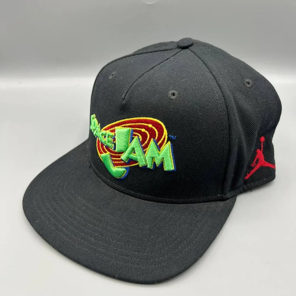 Air Jordan Hat Men Black Green Space Jam Jumpman Snap Back Cap‎